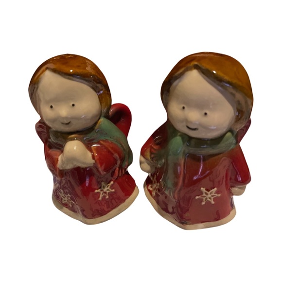 Salt & Pepper Shakers- Holiday/Winter Christmas /Angels from Target-New in Box - Picture 2 of 8